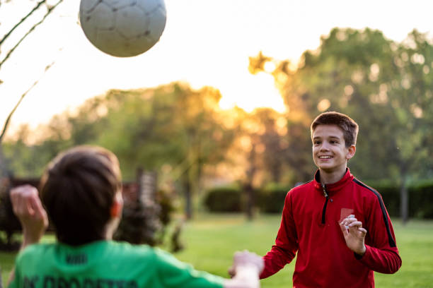 istock The boys join the training with their heads 1492993983