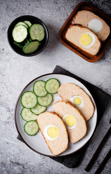 istock Chicken meatloaf with eggs in a plate 1492995818