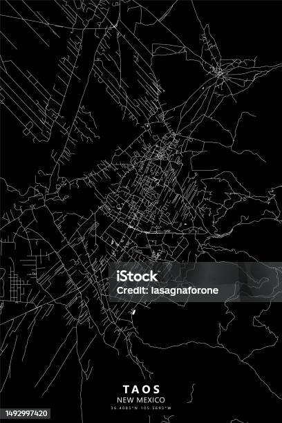 米国ニューメキシコ州タオスのベクター画像地図 アメリカ合衆国のベクターアート素材や画像を多数ご用意 アメリカ合衆国