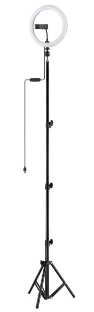istock LED selfies lamp with tripod, white background in insulation 1493001247