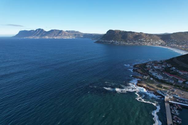istock Aerial view across False Bay towards Simonstown. 1493002457