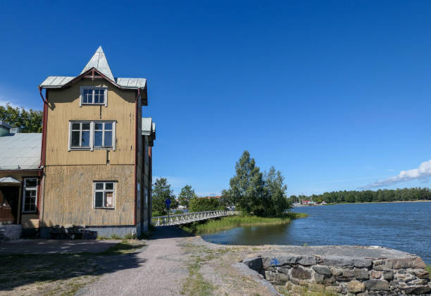 istock Abandoned building by the lake during the summer 1493005646