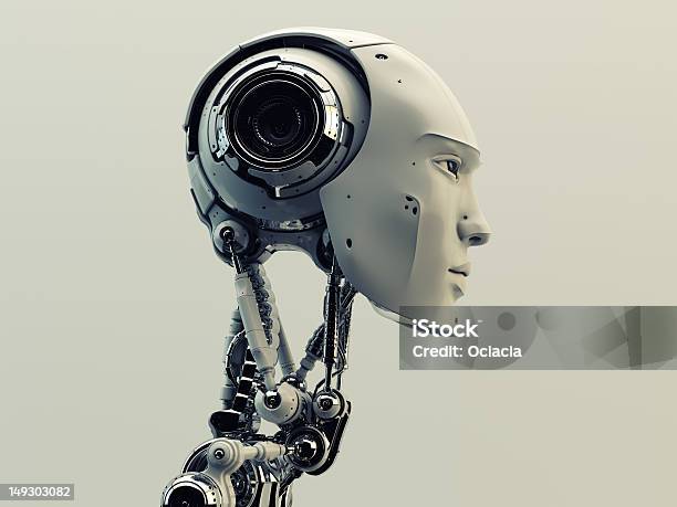 Futuristic Man Stock Photo - Download Image Now - Robot, Three Dimensional, Cyborg