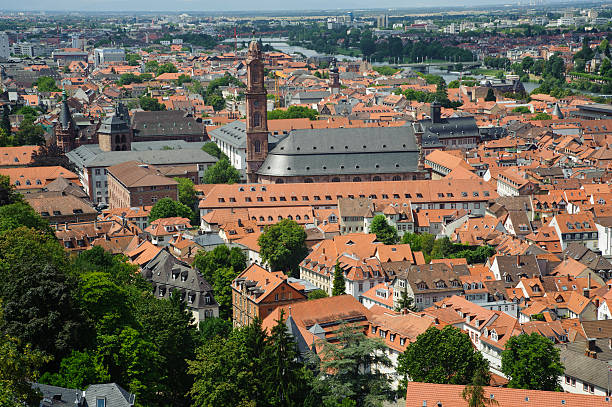 Heidelberg city scenery. stock photo