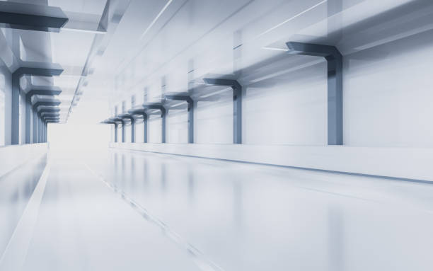 istock White empty tunnel, futuristic tunnel, 3d rendering. 1493043257