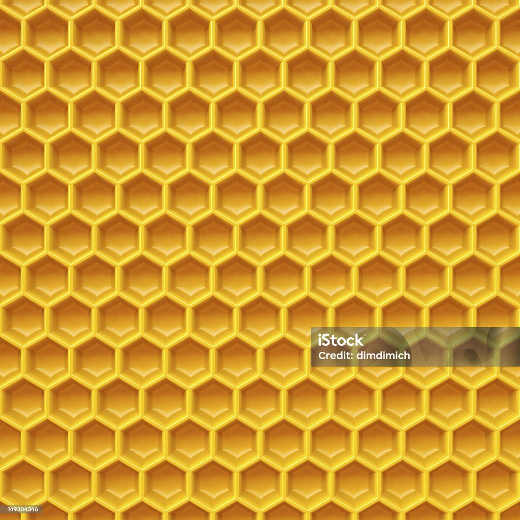 honeycomb honeycomb made ​​of yellow plastic. Isolated on white. Border - Frame Stock Photo