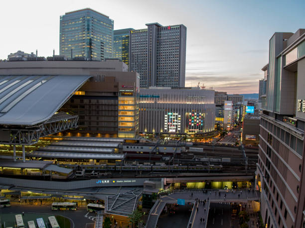 istock Evening in Umeda, Osaka. Aerial View 1493064687