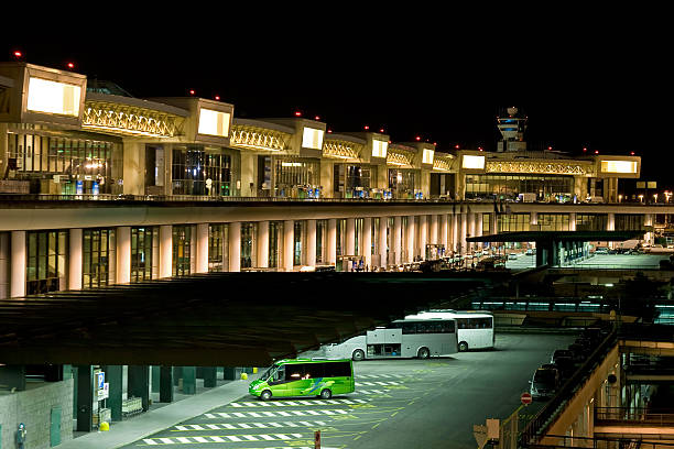 Milan-Malpensa Airport - Terminal 1 stock photo