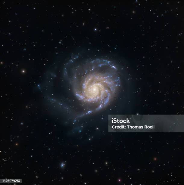 Grand Spiral Galaxy Messier 101 In The Constellation Ursa Major Stock Photo - Download Image Now