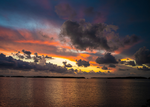 IslaMorada, Florida keys at sunset