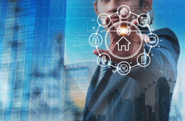 istock iot, technology, architect, blueprint, engineer, smart home, contractor, helmet, project, consulting 1493074322