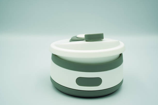 istock A close-up showing a pre-stretched collapsible coffee mug for hot and cold beverages, reuseable cup. 1493075403