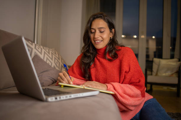 istock Young woman working from home 1493080480