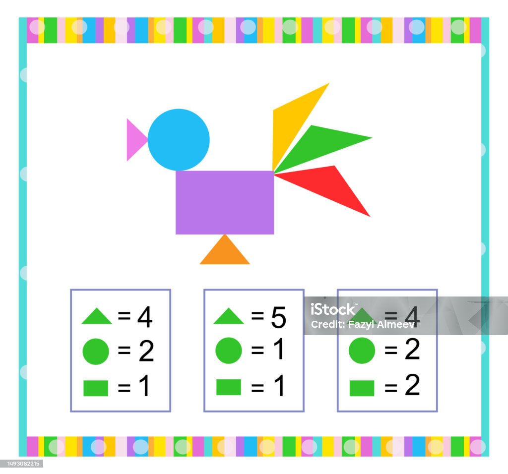 Math Answer Games Math Game For Children Need To Find The Correct Answer Stock ...