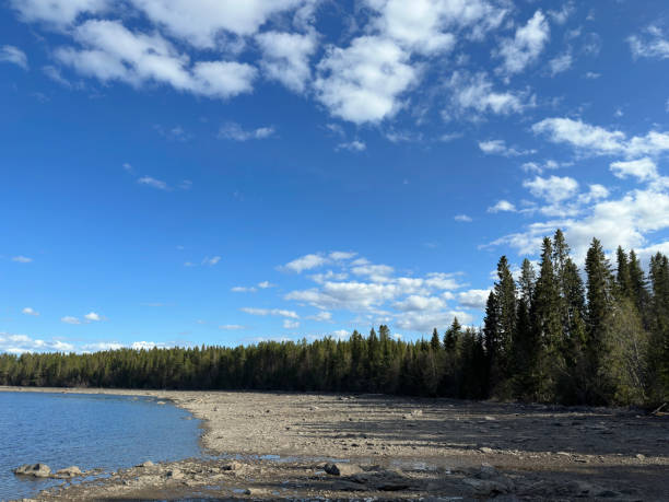 istock Landscape of lake view and sky background 1493092238