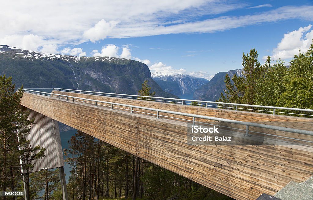 Aurland-Stegastein Aussichtspunkt Norwegen - Lizenzfrei Aurland Stock-Foto