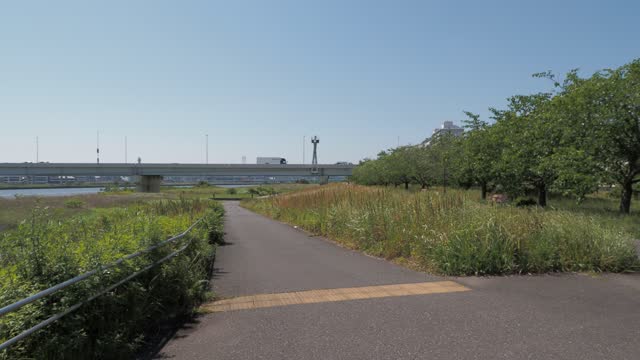 Arakawa riverbed, Japan Tokyo May 2023