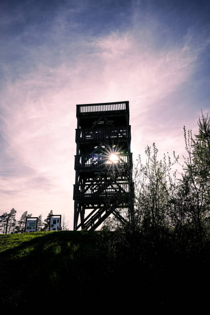Observation tower Ebberg near Balve in Sauerland.