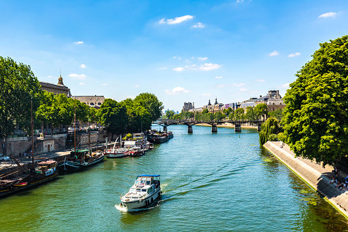 River Seine in Paris with riverside