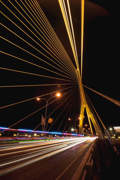 istock Night land scape at Rama VIII bridge 1493098705
