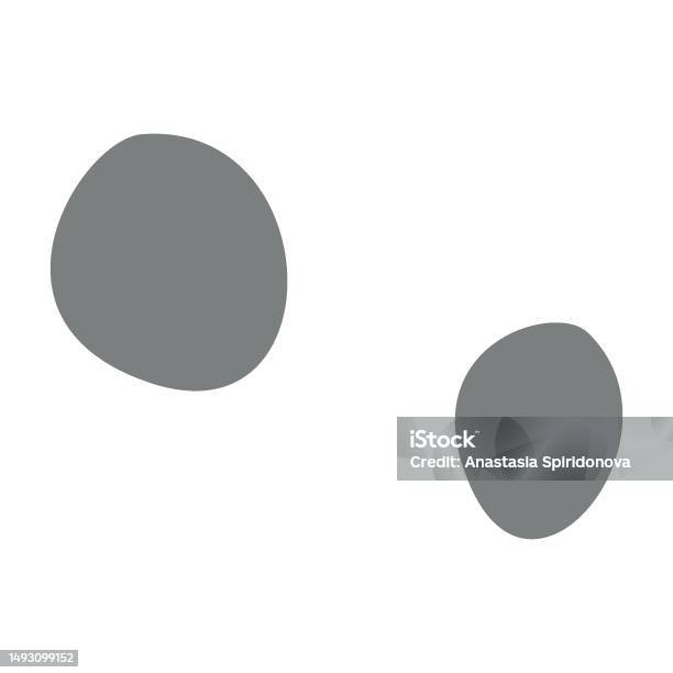 Sillooute Rocks Flat Vector Silhouette Illustration Of Rocks Stock Illustration ...
