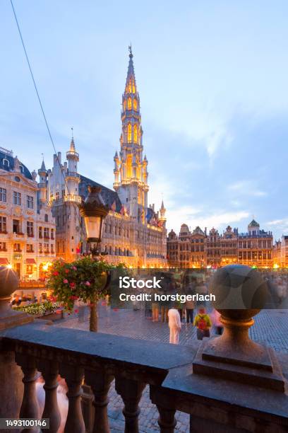 Central Town Square In Brussels Belgium Stock Photo - Download Image Now - City of Brussels, Belgium, Grand Place - Brussels