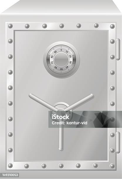 Safe With Combination Lock Vector Illustration Stock Illustration ...