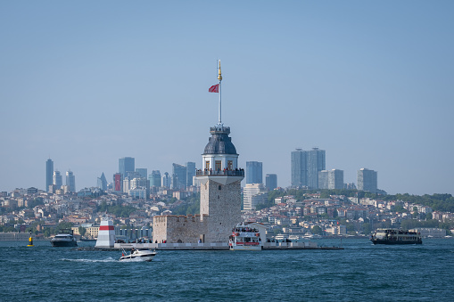 The historical Maiden's Tower, whose restoration was completed, was opened to visitors.Kiz Kulesi, Bosporus.\n\nIstanbul, Turkey - May 20, 2023