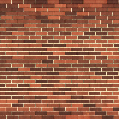 Small brick wall on white background.