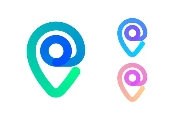 Vector illustration of map pin icon