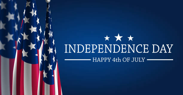 Happy 4th of July, USA Flag Background Happy 4th of July, USA Flag Background independence day stock illustrations