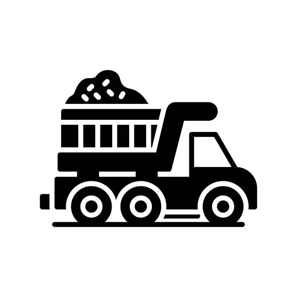 Vector illustration of Dump Truck Icon