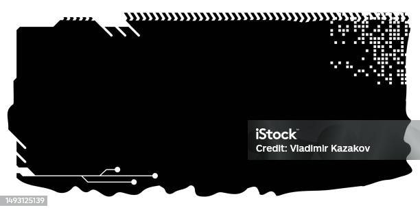 Tech Rectangle Design Rectangular Design Clipart In Tech Style Isolated On White Short Tech ...