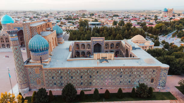 istock Registan Square in Samarkand Uzbekistan during sunset 1493135483