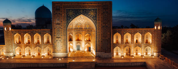 istock Registan Square in Samarkand Uzbekistan at night 1493135792