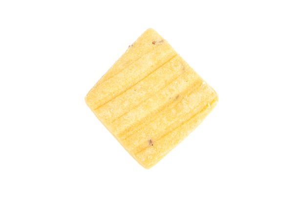 istock One sweet and salted Cumin cookie, on a white background. 1493137575
