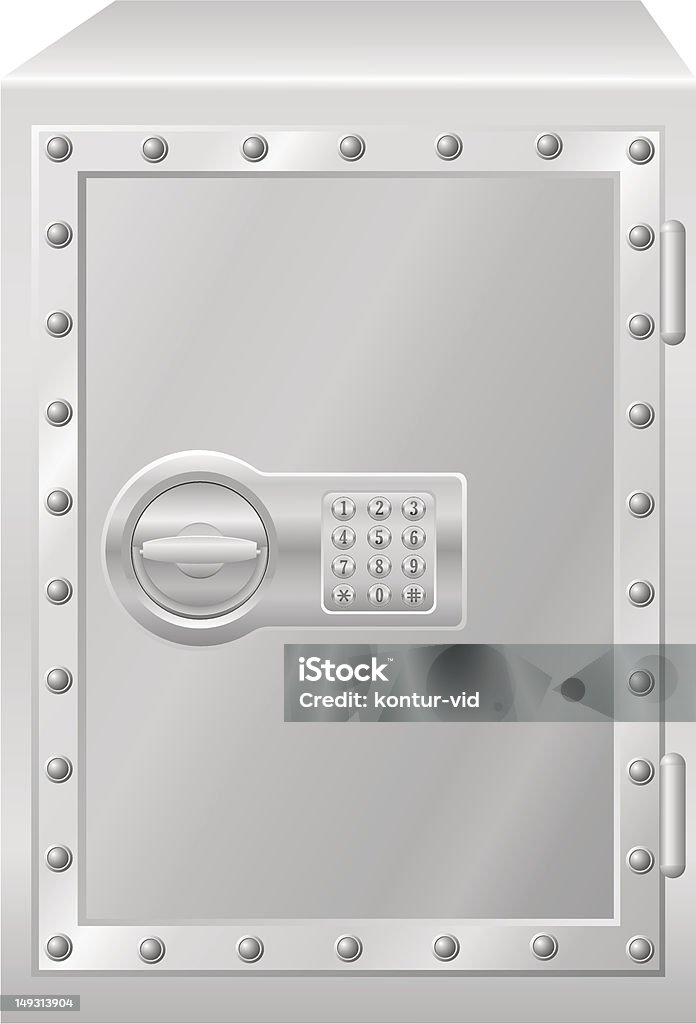 Safe With Electronic Combination Lock Vector Illustration Stock ...