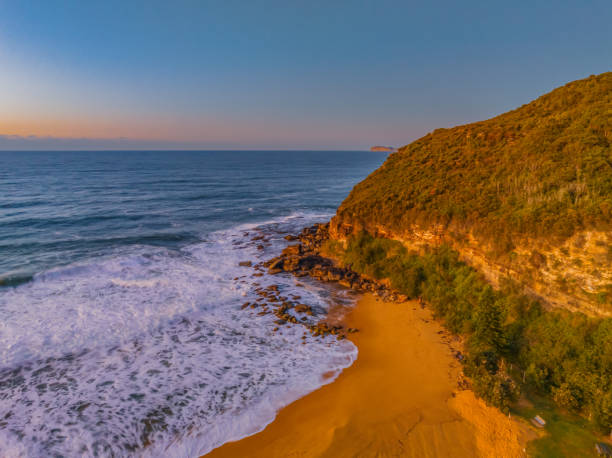 istock Sunrise and waves at the seaside 1493143891