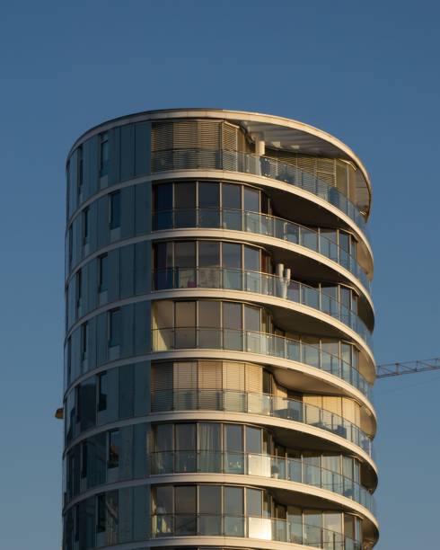 istock Tall, majestic building with multiple balconies. 1493145411