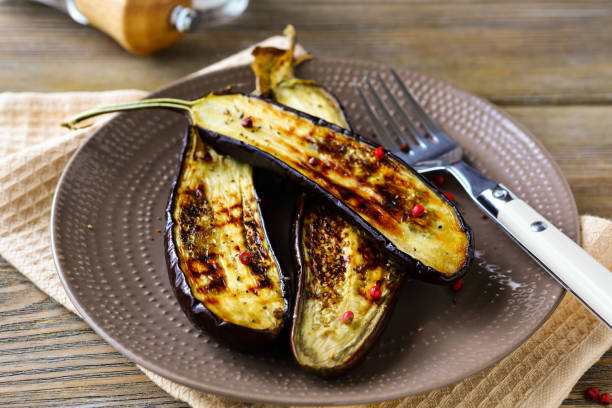 istock halves grilled roasted eggplant 1493145704
