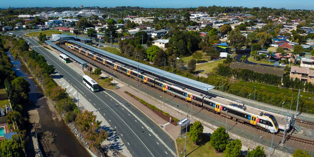 estação kippa-ring - kippa-ring - queensland - moreton bay - fotografias e filmes do acervo