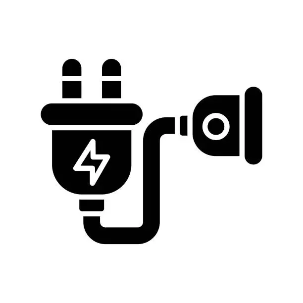 Vector illustration of Extension Cord Icon