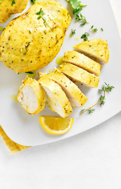 istock Baked turmeric chicken breast 1493146439