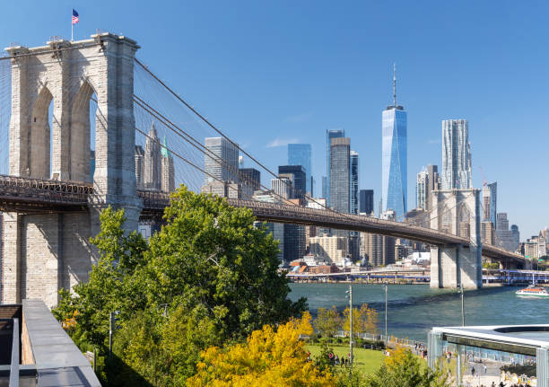istock Brooklyn bridge and Manhattan skyscrapers 1493149367