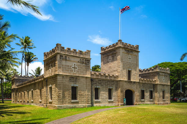 istock Hale Koa, aka Iolani Barracks, located at Honolulu 1493155333