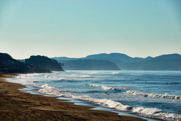 istock Scenic view of ocean during sunrise 1493155412
