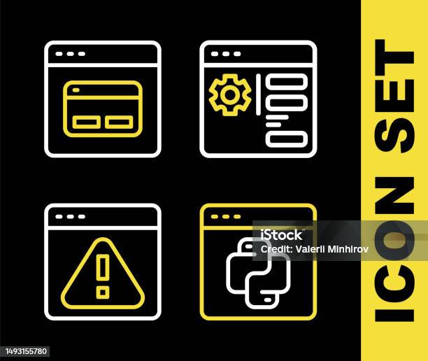 Set Line Browser Setting Python Programming Language With Exclamation ...