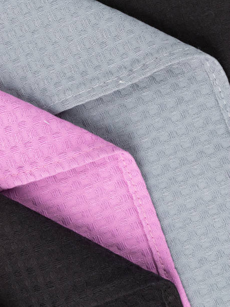 istock cotton fabric of different colors, waffle towel without pattern, macro 1493157945