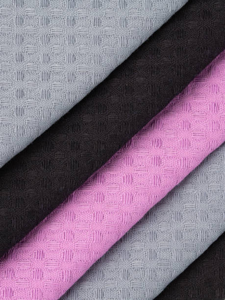 istock cotton fabric of different colors, waffle towel without pattern, macro 1493157947