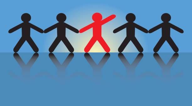Illustration of one person in a crowd voting Illustration of one person in a crowd voting. CS2 AI included voting queues stock illustrations